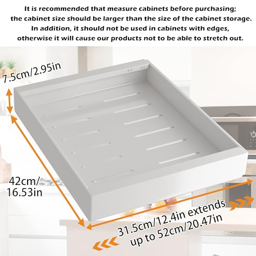 COVAODQ 1 Pack Pull Out Cabinet Organizer Extendable - Image 3