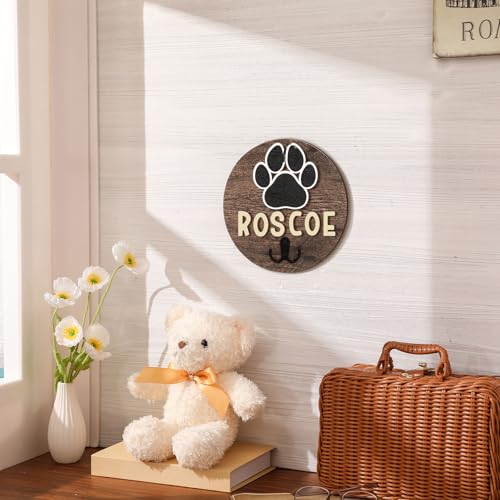 Dog Leash Holder for Wall Pet Harness Hanger with 52 Letters - Image 5