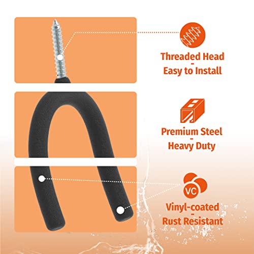 HUHOLE 16 Pack Screw in U Hooks Wall Organizers - Image 5