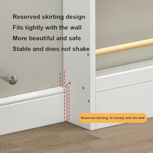 Behind Door Bookshelf Tall Narrow Book Shelf,Behind Door 3/4 Tier - Image 6