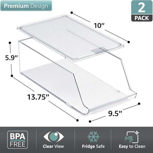 Sorbus Water Bottle Organizer for Refrigerator & Pantry - Image 3
