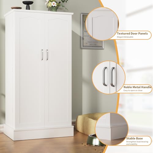 47" Dog Food Storage Cabinet with Flat Panel Doors - Image 7