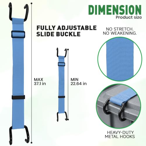 ANKS Bear&Raccoon Proof Trash Can Lock - Heavy Duty Metal Hook - Image 4