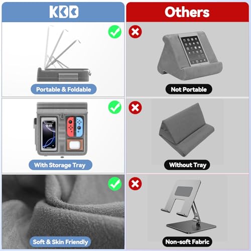 KDD Tablet Pillow Stand with Storage, Foldable iPad | All Products - Image 7