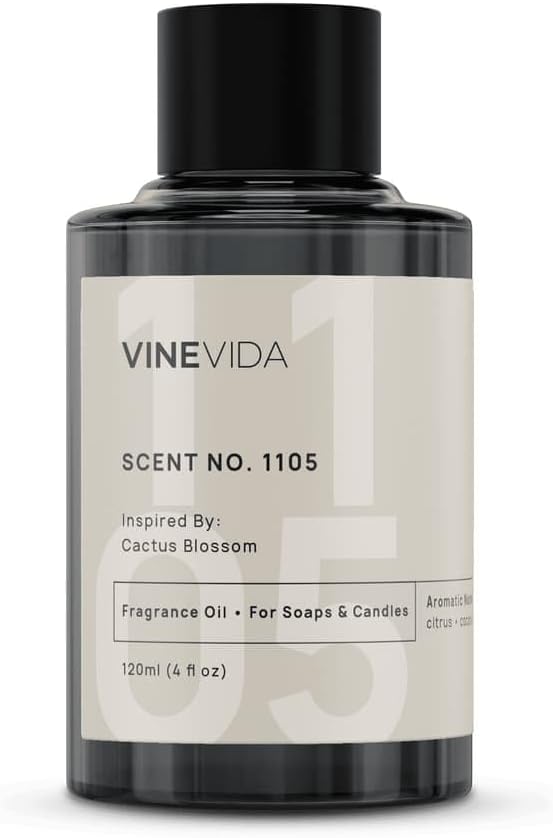 VINEVIDA [4oz] Cactus Blossom Fragrance Oil for Candle Making and Soap Making - Premium Candle Scents for Soy Candles