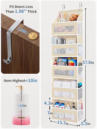 JARLINK Over the Door Organizer for Pantry, Bathroom - Image 3