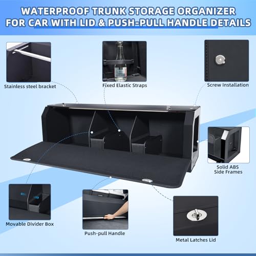 Car Trunk Organizer, Waterproof SUV Organizer Trunk - Image 5