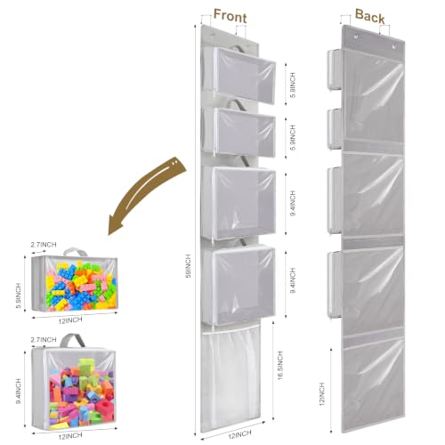 Over Door Toy Organizer, Hanging Stuffed Animal Storage - Image 3