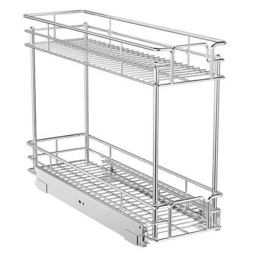 ROOMTEC Pull Out Spice Rack for Narrow Cabinet (5½" W X - Image 2
