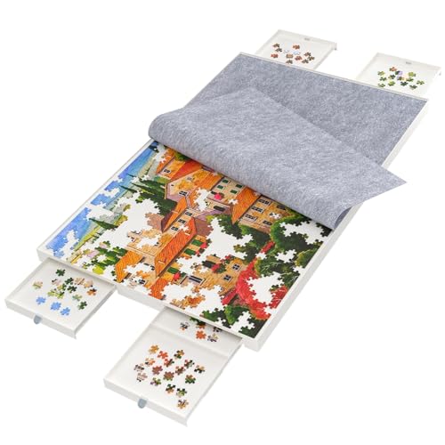 1500 Pieces Puzzle Board with Drawers | Home Organization - Image 2