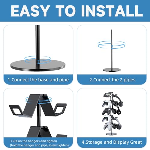 Controller Stand,5 Tier Headphone Holder for Classroom - Image 5