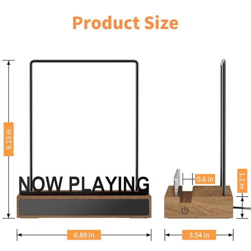 Now Playing Vinyl Record Stand, Light Up Vinyl Record Display - Image 4