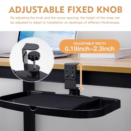 Clamp-on Mouse Pad Holder Platform, Height Adjustabl | All Products - Image 6