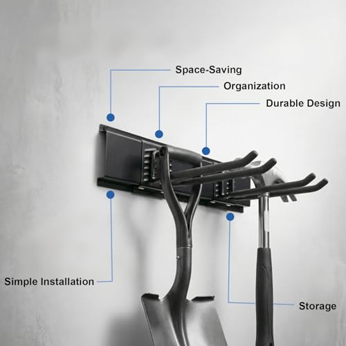 Garage Wall Organizer - 48in Heavy Duty Storage Rack (350lbs - Image 4