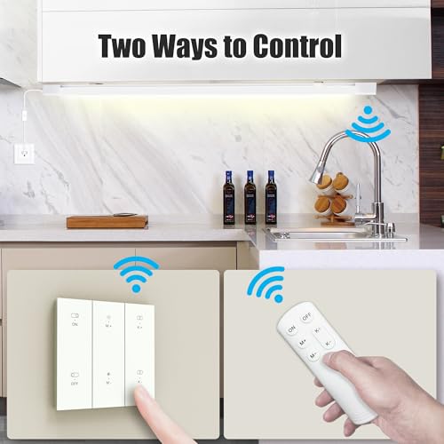 LED Tube Light Fixture with Plug Under Cabinet Lighting Dimming - Image 4
