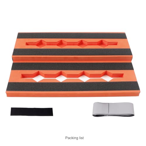 Rockhouse 2-Tier Orange EVA 17.3"x11" Guitar Pedal Board for Home - Image 7