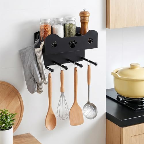 Dog Leash Holder for Wall, Dog Accessories Organizer with 4 Hook - Image 3