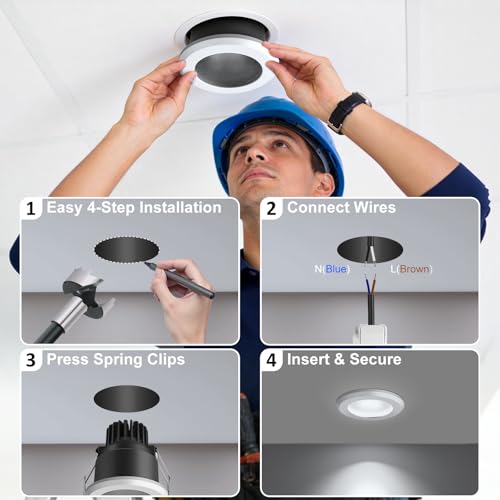 3 Inch LED Recessed Lighting 1 Pack, 7W Anti-Glare Recessed Light - Image 7