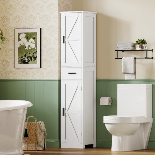 TEENFON 67 Tall Bathroom Cabinet with 6 Shelves & 1 - Image 3
