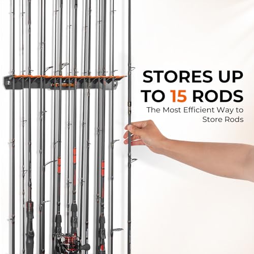 KastKing Vertical Fishing Rod Holder, Black With Ora | All Products - Image 3