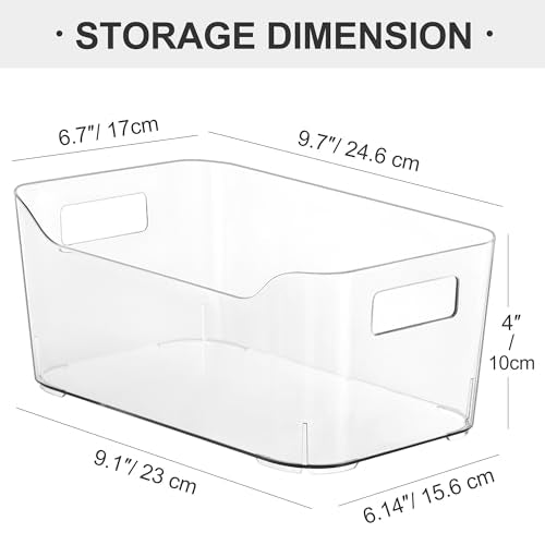 Pantry Organizers Storage, Clear Storage Organizer Bins 12 PACK - Image 3