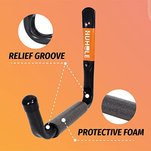 HUHOLE 4 Pack 9.8 Inch Jumbo Garage Storage Hooks - Image 6