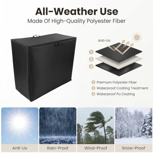 4ft Heavy Duty Firewood Rack Cover 600D Oxford Firewood Cover - Image 7
