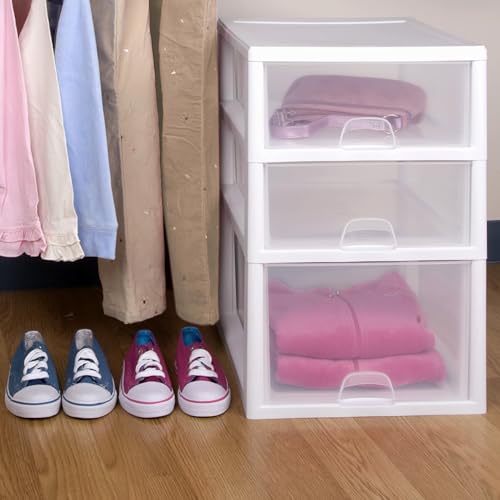 Sterilite Stacking Drawer Storage Organizer for Clothes, 16 Quart - Image 3