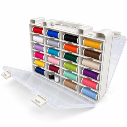 Saichotoy 48-Compartment Sewing Thread Organizer Box - Image 2