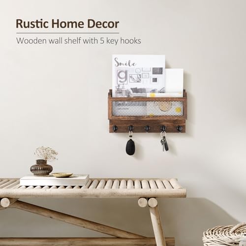 Nekon Mail and Key Holder for Wall Decorative, 11 Inch Mail - Image 7