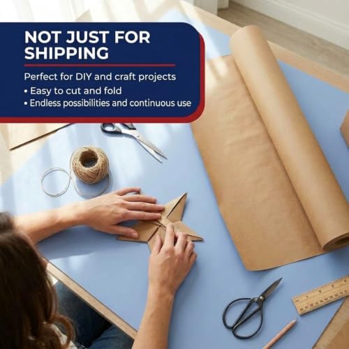BOX USA Kraft Paper Roll 12 x 10800" (900'), 40# Recycled - Image 6