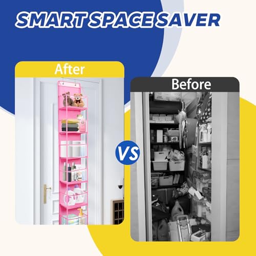 6-Tier Over The Door Hanging Organizer - Multi-Purpose Closet - Image 6