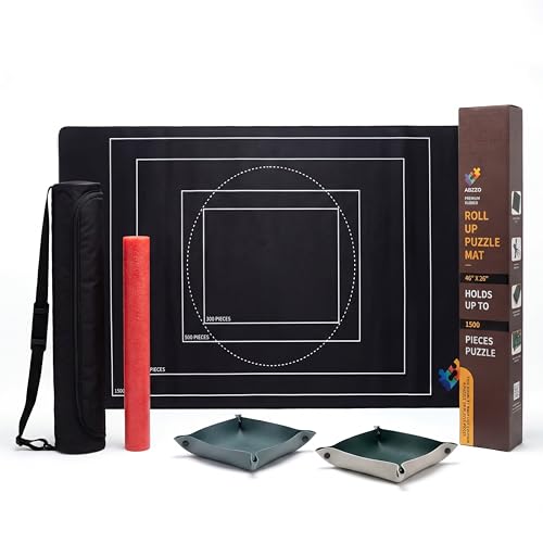 Rubber Puzzle Mat Roll Up - 46"x26" Jigsaw Puzzle Board - Image 2