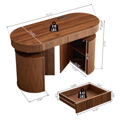 ORRD Electric Standing Desk with Storage and USB & Type-C - Image 3