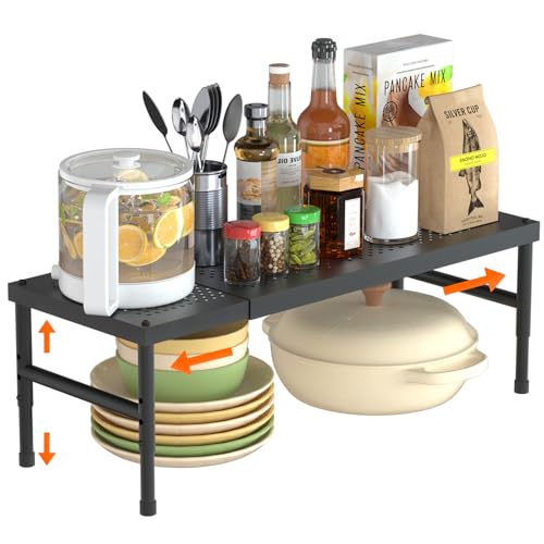 Expandable adjustable stackable kitchen organizer,Spice Racks - Image 2