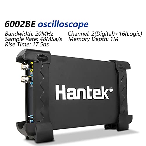 Hantek 6022BE USB Oscilloscope, 2 Channel 20 MHz Bandwidth 48 - Image 2