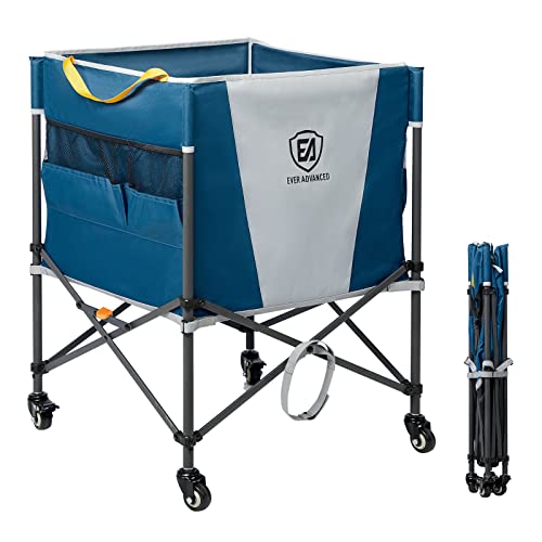 EVER ADVANCED Rolling Ball Storage Cart Lockable Wheels - Image 2