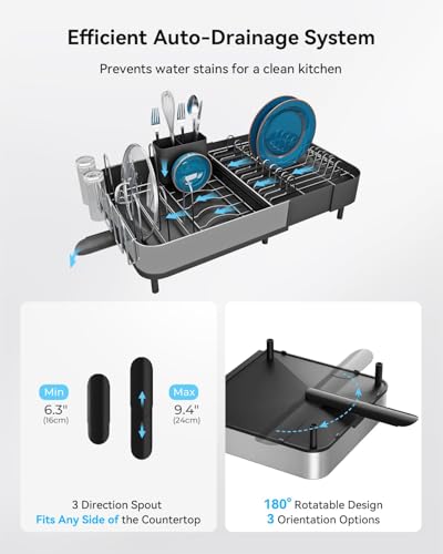 SUNLY Expandable Dish Drying Rack, Versatile Brackets for Pots & - Image 5