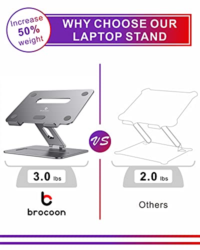 Adjustable MacBook Laptop Stand for Desk | Ergonomic Aluminum - Image 3