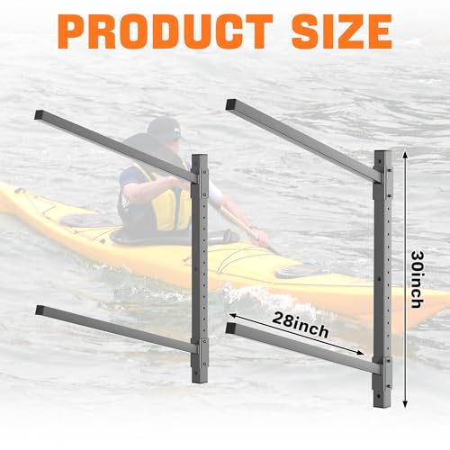 TORACK Heavy-Duty Kayak Storage Rack, Wall Mount Kayak - Image 4