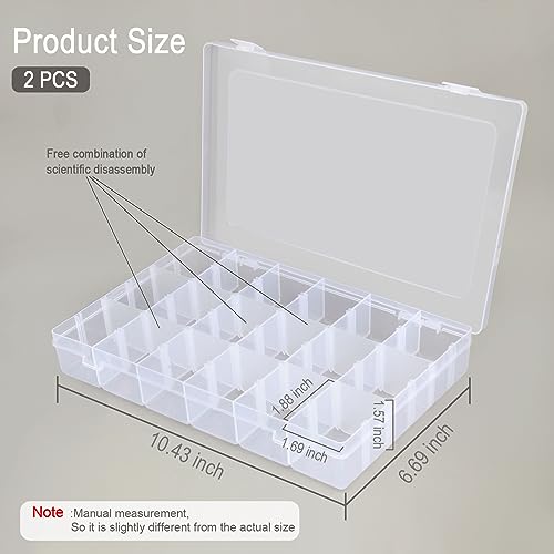 2Pack 18 Grids Craft Organizers and Storage Bead Organizer - Image 4