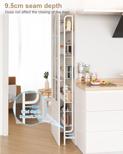 UMDONX Narrow 5-Tier Behind-the-Door Bathroom Storage Rack - Image 4