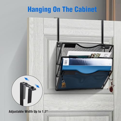 BOHDK Wall File Organizer, 3 Tire Hanging File Folder Mail - Image 5