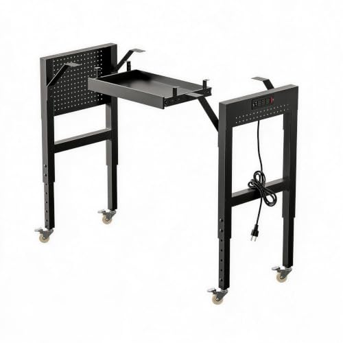 Heavy Duty Workbench Legs, Height Adjustable Metal Standing Desk - Image 2