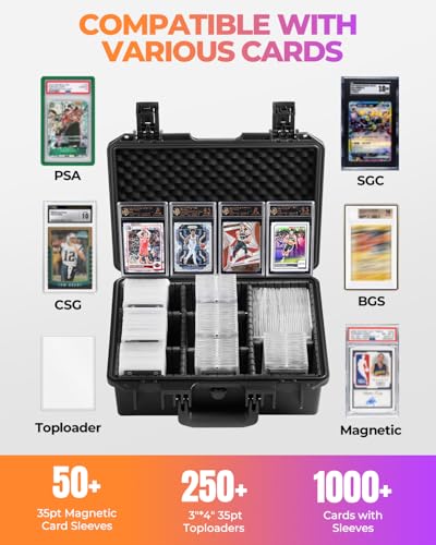 Hard Card Case for Sport Trading Graded Card Box 3"x4" 35pt Top - Image 4