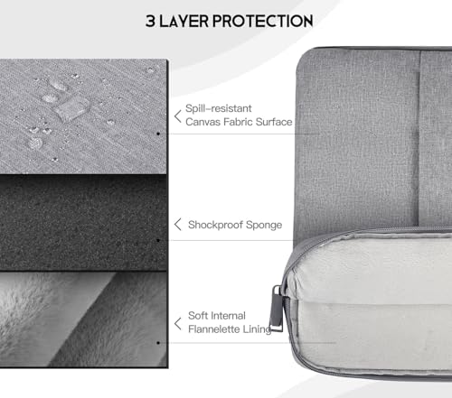 15.6 16.1 Inch Portable Monitor Case, Protective Padded Water - Image 6