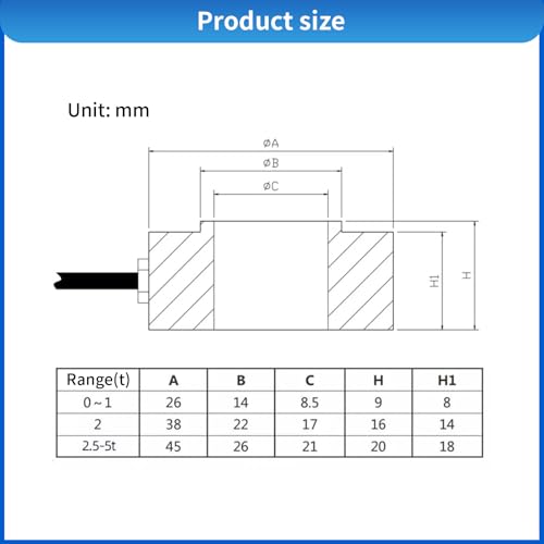 Mini Ring Load Cell Sensor Test Tension Compression | All Products - Image 6