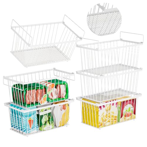 Enhanced Leak-Proof Bottom, Small Freezer Organizer Bins - Image 2