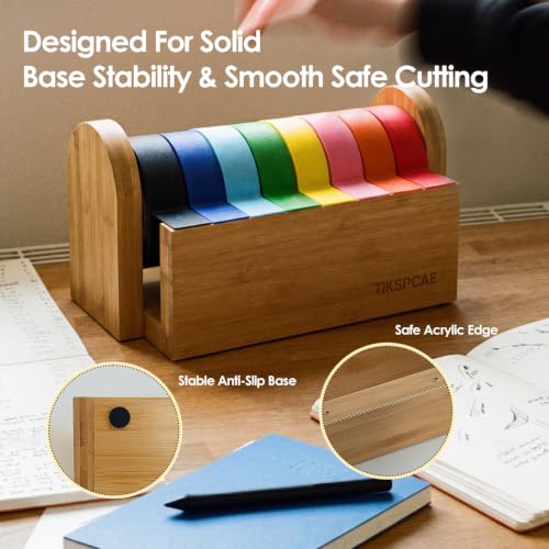 Masking Tape Dispenser,Multi Roll Craft Tape Cutter Holder - Image 5