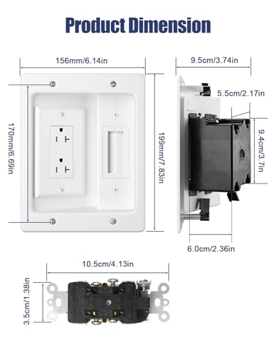 Wall Cable Concealer Kit, in Wall Cable Management Kit for TV - Image 6